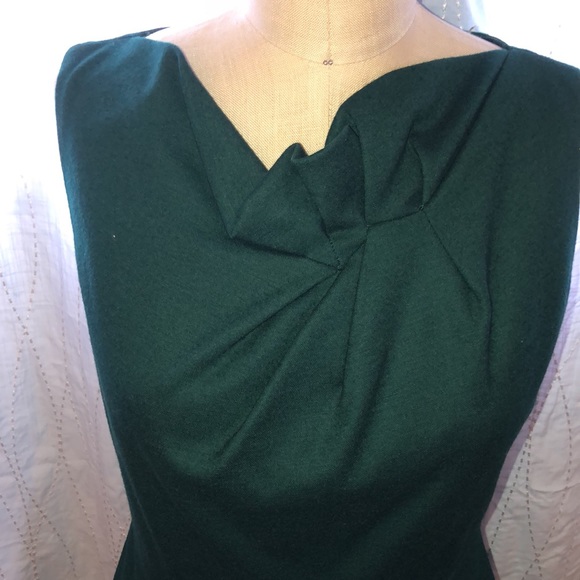 Elie Tahari Forest green dress size 4 - Picture 2 of 8